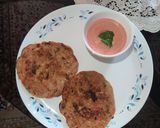 A picture of step 6 of Kuttu ata pancake.