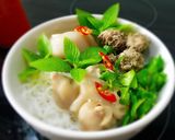 Hình bước làm 4 của món Món bún móng giò, bò viên