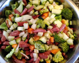 Foto del paso 3 de la receta: Pastel de verduras con Jamón York y panceta en Panificadora Lidl