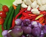 Foto langkah ke 11 dari resep Tumpeng Nasi Merah Putih Lengkap.