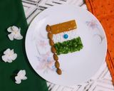 A picture of step 1 of Tri Color Flag.