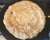 A picture of step 5 of Adai dosai/ Lentil-rice dosai.