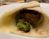 Une image de l'étape 2 de Tortilla de tempeh aux brocolis.