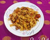 A picture of step 4 of Mixed Vegetable Fettuccine.