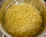 A picture of step 1 of Fusilli pasta with Kale.