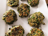 Hamburguesas caseras de espinaca y guisantes