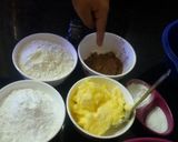 A picture of step 1 of Choklate vanilla flovered brownie...