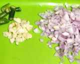 A picture of step 1 of Palak Paneer Methi Matar Saag --- Protein Rich Subji With Seasonal Greens.
