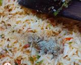 A picture of step 5 of Schezwan Fried Rice.