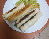 Foto del paso 5 de la receta: Burritos de entrecot, verdura y tortilla francesa con ensalada