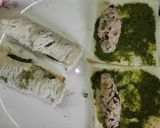 A picture of step 2 of Bread panner roll with rajma.
