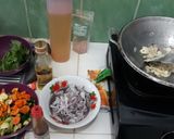 Foto langkah ke 2 dari resep Cumi-cumi rempah tinta hitam.