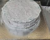 A picture of step 10 of Holi special Vanilla colourful cake.