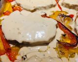 A picture of step 9 of Creamy Sheet Pan Pork Chops.