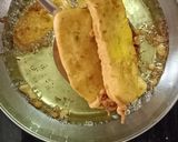 A picture of step 4 of Pazhampori or banana podi.