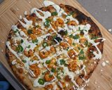 A picture of step 5 of Shrimp Taco Inspired Pizza.