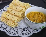 Foto del passaggio 5 della ricetta Roti jala (net crepes)