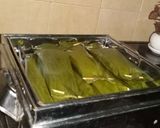 Foto langkah ke 5 dari resep Nasi Pepes Ayam Jamur.