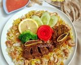 Foto langkah ke 6 dari resep Nasi Mandhi Iga Sapi.