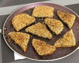 A picture of step 11 of Veg Sesame Toast.