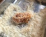 A picture of step 3 of Tonkatsu- classic Japanese pork cutlet.
