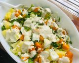 A picture of step 7 of Ordebur salad🥗.