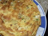 Omellette de panceta, queso y hierbas aromáticas