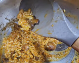 Foto del paso 9 de la receta: Arroz mantecoso de gochujang y papada ibérica con portobellos
