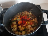 Arroz de bacalao com alcachofas