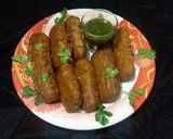 A picture of step 7 of Lotus root pakoray❤.