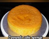 A picture of step 7 of 2 pounds sponge cake.