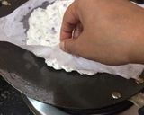 A picture of step 5 of Akki roti and kurma.