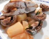 Foto del paso 7 de la receta Dorada con patatas y champiñones