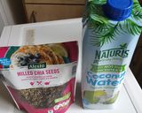 A picture of step 1 of Milled Chia seed Coconut water Smoothie.