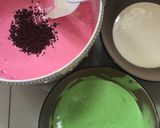 Foto langkah ke 2 dari resep Bolu kukus semangka.