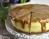 SERNIK z mascarpone z białą czekoladą na spodzie z herbatników krok przepisu 11 zdjęcie