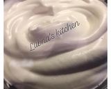 A picture of step 4 of Aquafaba - to make cream for vegans and vegetarian:.