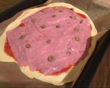 Tojásos töltött pizza recept fázis 4 fotója