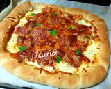 Pas rețetă Pizza cu margini umplute cu cașcaval 3 fotografie
