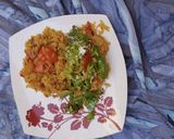 A picture of step 2 of Stir fried rice.