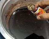 A picture of step 4 of Japanese chocolate cotton sponge cake.