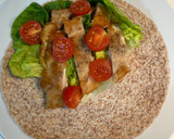 Foto del paso 1 de la receta: Wrap de pollo crujiente con salsa césar 🌯