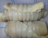 Hình bước làm 5 của món Da Heo Cuộn
