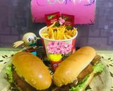 A picture of step 3 of Popeye s’fries.