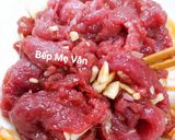 Hình bước làm 1 của món Phở Cuốn Bò Xào