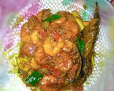 Foto langkah ke 4 dari resep Tumis Udang Pedas Manis.