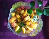 A picture of step 4 of Chatpate Aloo.