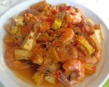 Foto langkah ke 4 dari resep Balado Udang & Tahu.