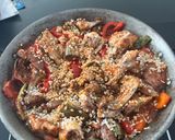 A picture of step 5 of Paella Rice with Rabbit.