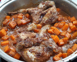 Foto del paso 8 de la receta: Codornices guisadas al vino, con calabaza